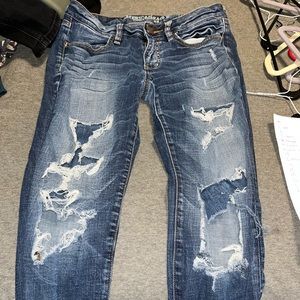 American eagle ripped jeans